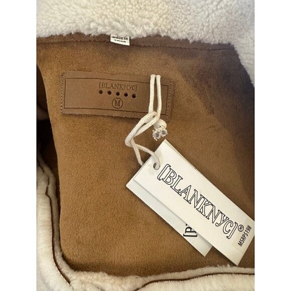 NWT BlankNYC teddy Sherpa micro suede jacket - Picture 4 of 6
